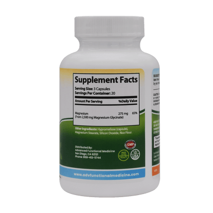 MG-Glycinate (most bioavailable magnesium) by Advanced Functional Medicine Supplements
