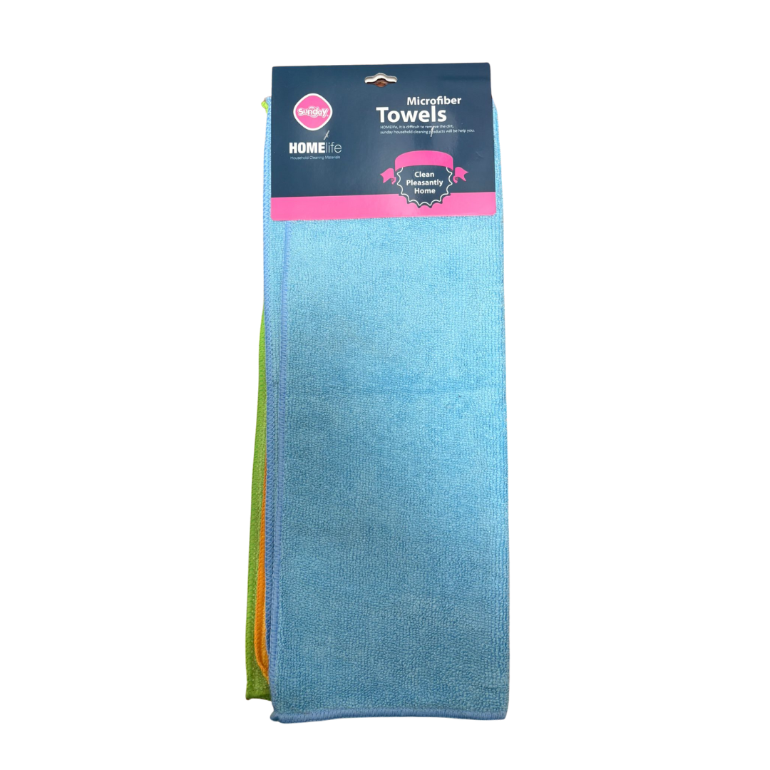 Microfiber Cleaning Towels, 3 pack by Farmacias Savia