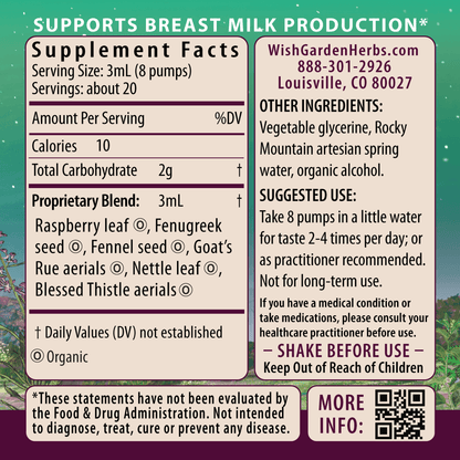 Milk Rich, Supply Booster by WishGarden Herbs