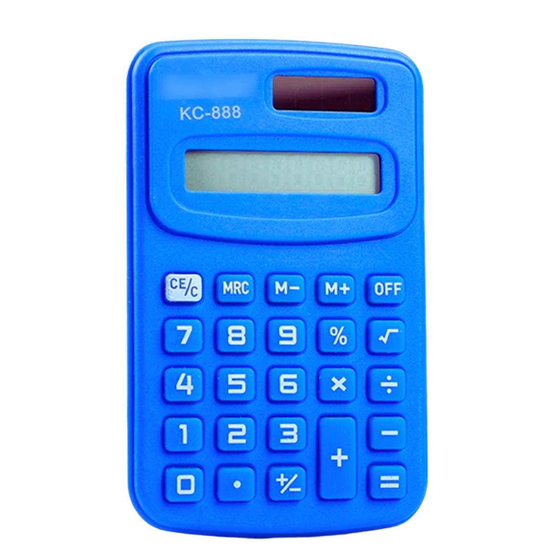 Calculadora Mini Solar KC-888 (Azul) by Farmacias Savia