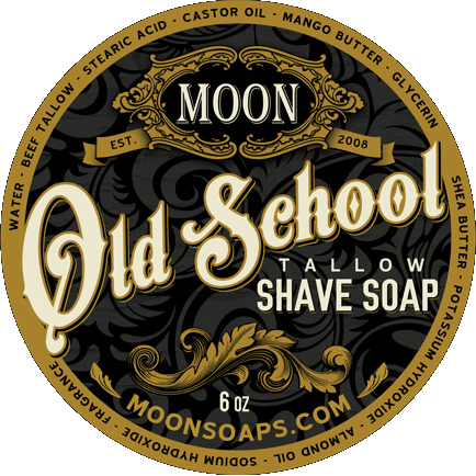 Moon Soaps Old School Tallow Shave Soap 6 Oz by Pasteur Pharmacy