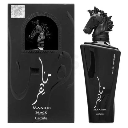 Maahir Black Edition By Lattafa For Unisex 3.3oz EDP Spray by perfumesandrea