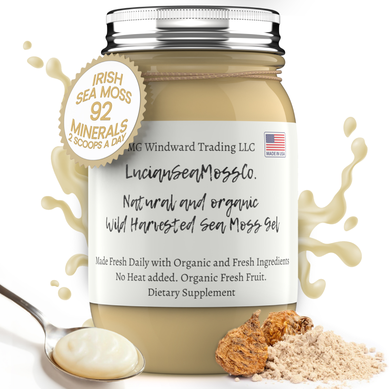 Maca Infused Organic Sea Moss Gel by Seamoss Global