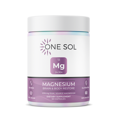 Magnesium by ONE SOL™ | Natural Plant Based Supplements