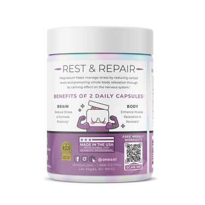 Magnesium by ONE SOL™ | Natural Plant Based Supplements