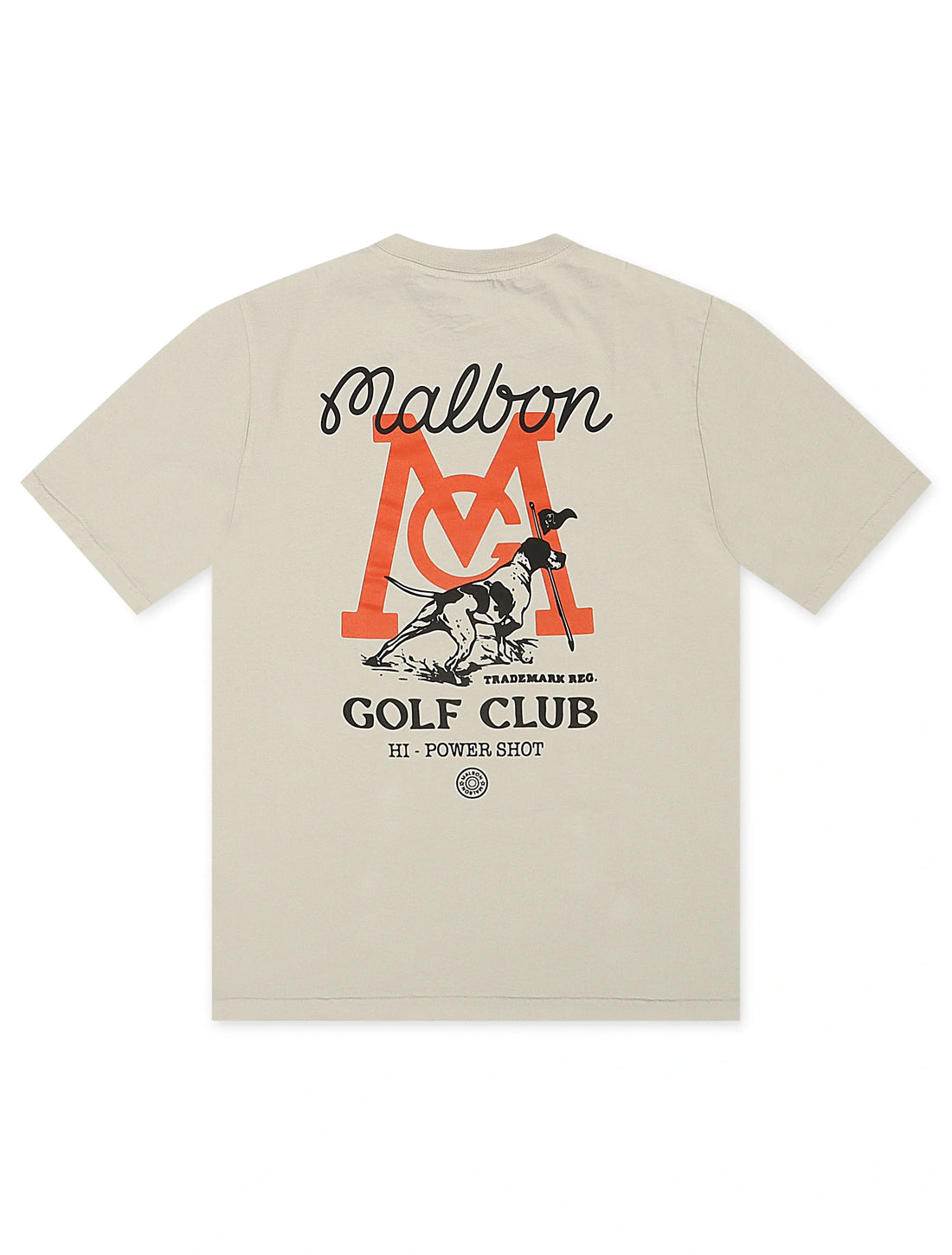 Malbon Bermuda Hi-Power Shot Tee - Ivory by Denim Exchange
