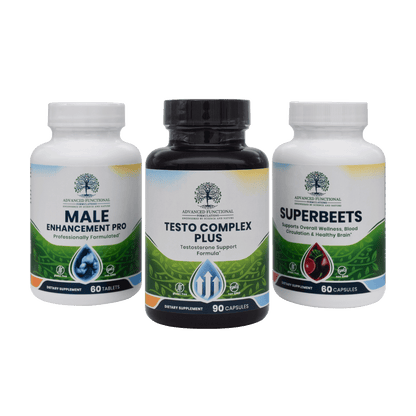 Male Vitality Support Package (Ultimate E.D. and testosterone support for men) by Advanced Functional Medicine Supplements