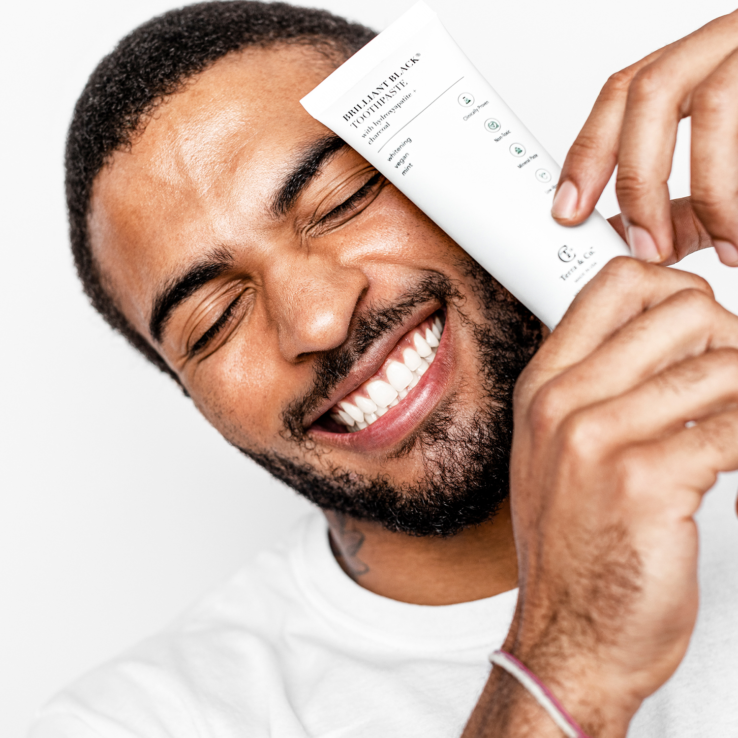 Brilliant Black® Toothpaste | Fluoride-Free Activated Charcoal Whitening – Terra &amp; Co. by Terra &amp; Co.