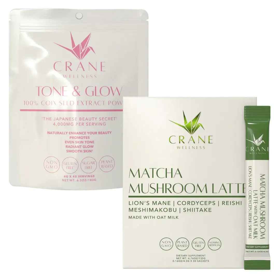 Matcha &amp; Glow Bundle by Crane Wellness