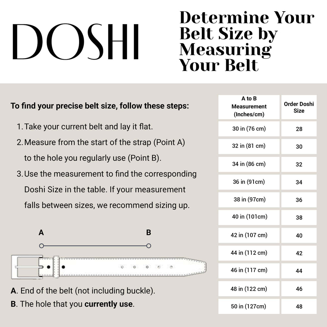 Polished Gunmetal Vegan Belt Size 30 only by Doshi FCSA
