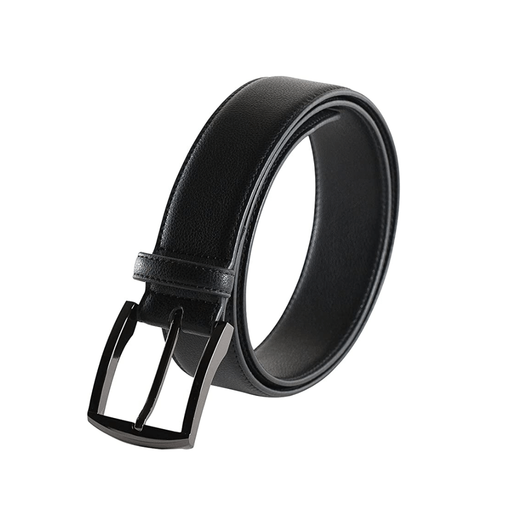 Metallic Black Square 2 Vegan Belt (Sizes Black: 30, 36, 40. Brown 36 only) by Doshi FCSA