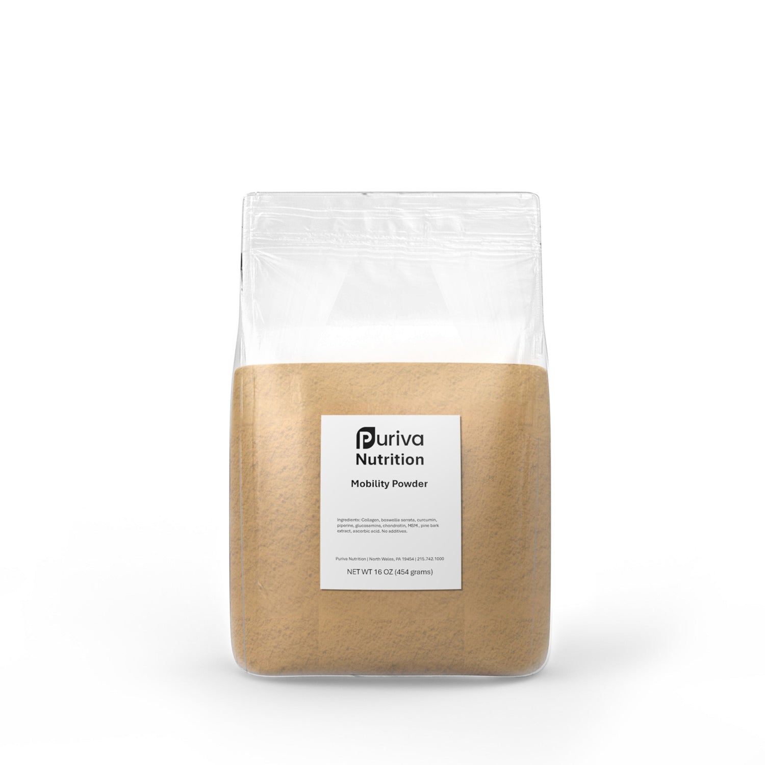 Mobility powder, 1 pound, Puriva Nutrition by Puriva Nutrition