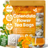 Calendula Tea Bags, 100% Natural and Pure Calendula Flowers, Eco-conscious Tea Bags. Calendula Flower Herbal Tea. No Sugar, No Caffeine, No Gluten, Vegan. by FreshDrinkUS - Natural and Premium Herbal Tea