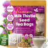 Premium Milk Thistle Tea Bags, 100% Natural & Pure from Milk Thistle Seeds. Milk Thistle Seed Herbal Tea. Milk Thistle Seed Tea. Made with Natural Material Tea Bags. No Sugar, No Caffeine, No Gluten, Vegan. by FreshDrinkUS - Natural and Premium Herbal Tea