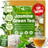Premium Jasmine Green Tea Bags. Jasmine Green Herbal Tea. Made with Natural Material Tea Bags. No Sugar, No Gluten, Vegan. by FreshDrinkUS - Natural and Premium Herbal Tea
