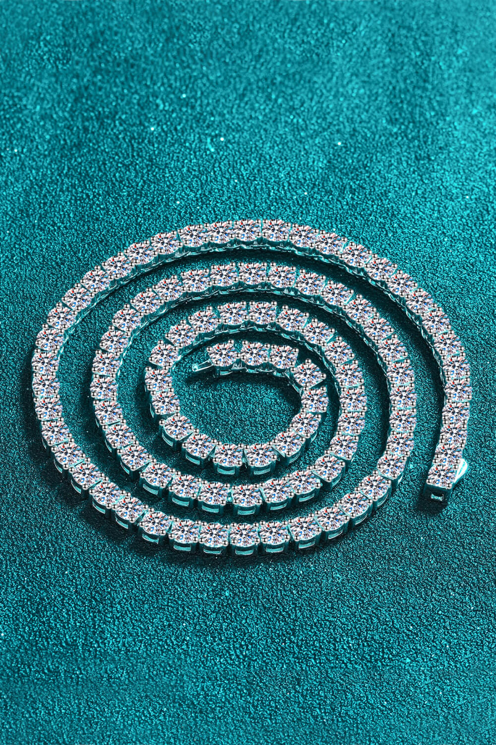 31 Carat Sparkala™ Tennis Necklace (Rhodium Over Pure Sterling Silver) by Sparkala