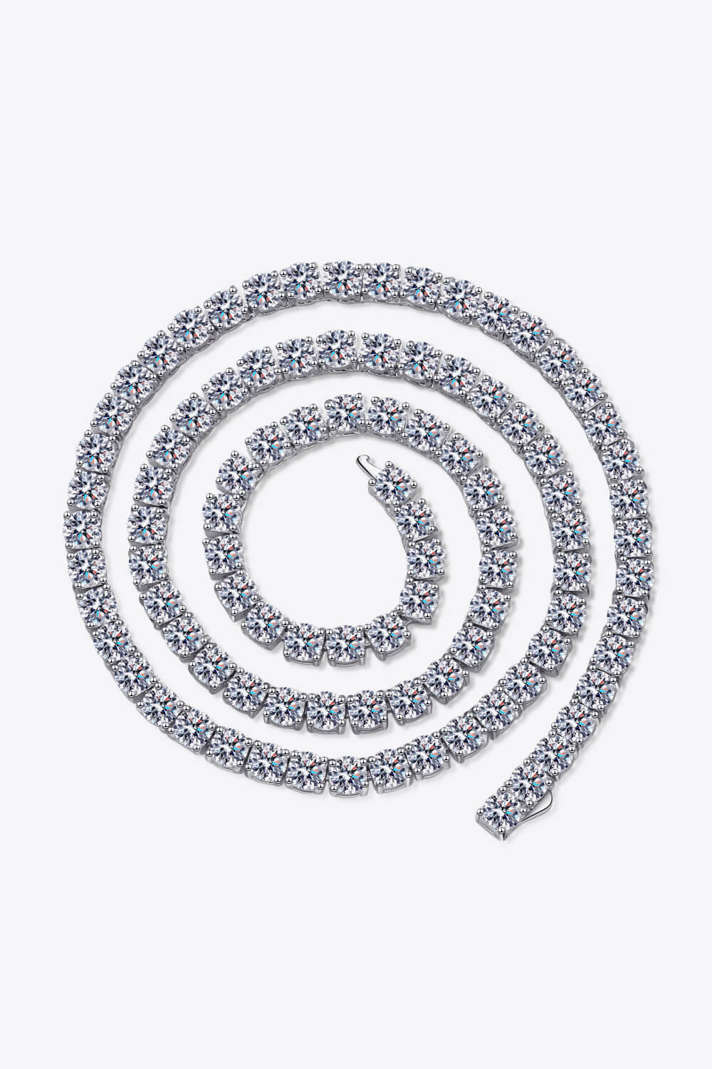 31 Carat Sparkala™ Tennis Necklace (Rhodium Over Pure Sterling Silver) by Sparkala