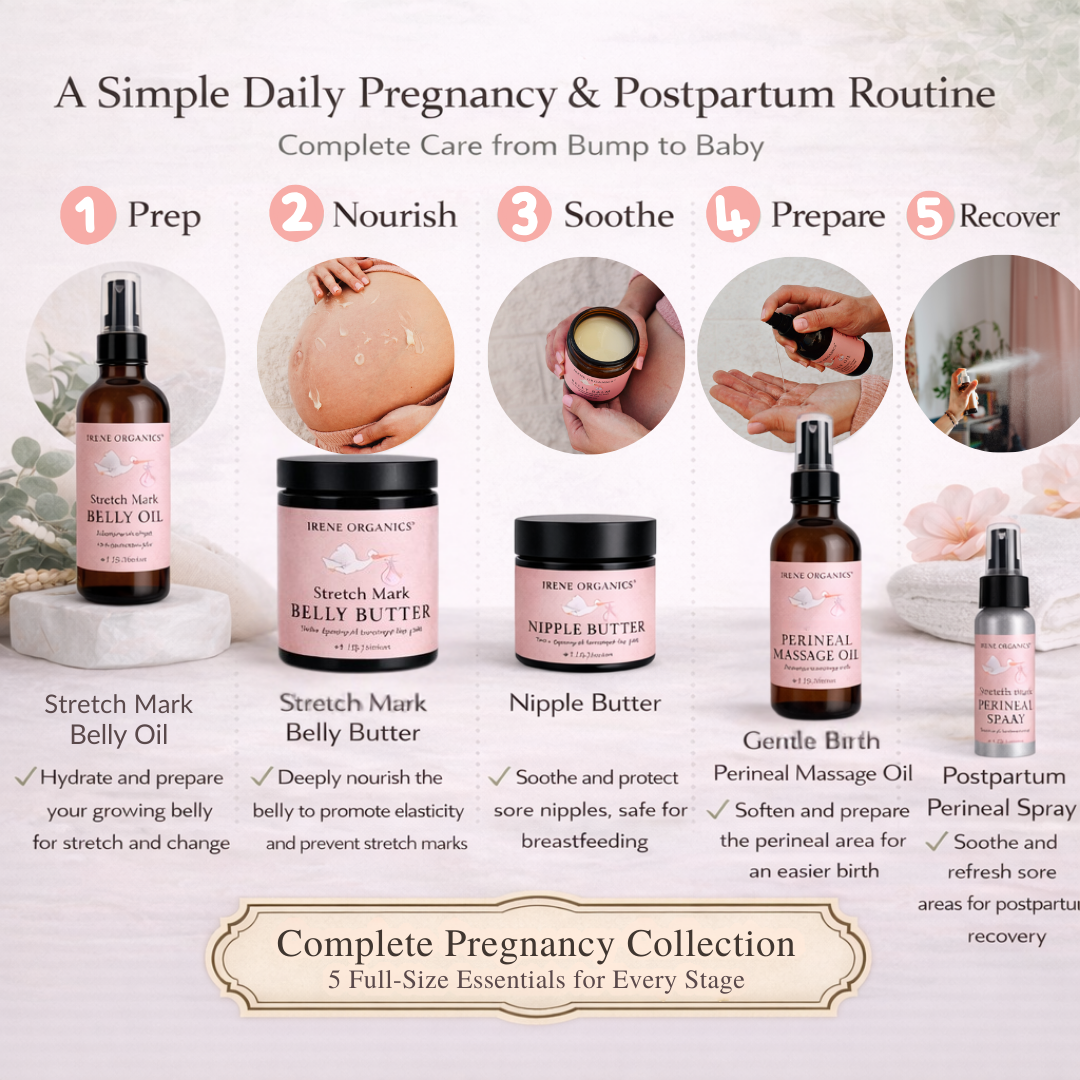 Complete Pregnancy &amp; Postpartum Care Routine by Irene Organics