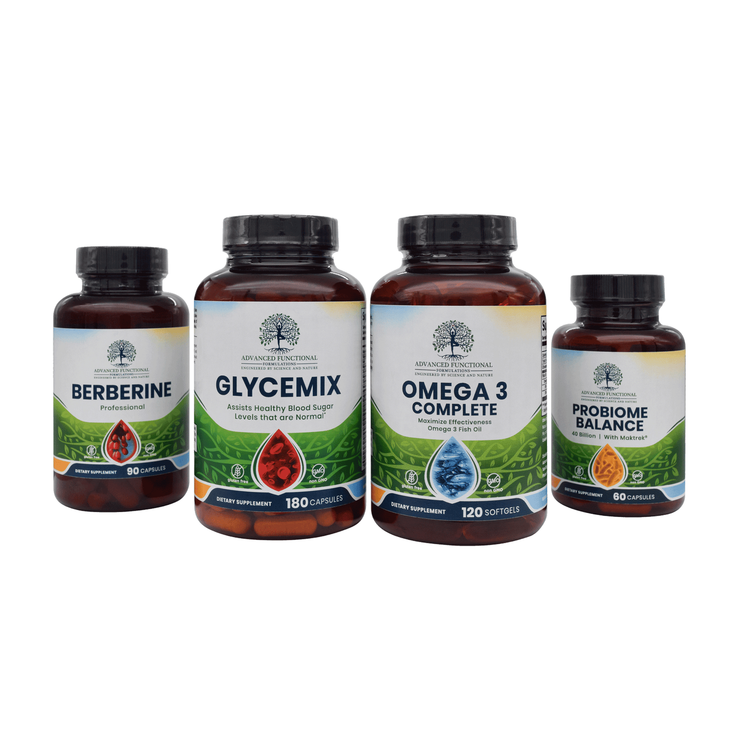 Monthly Maintenance Supplement Package (Ultimate Blood Sugar support) by Advanced Functional Medicine Supplements