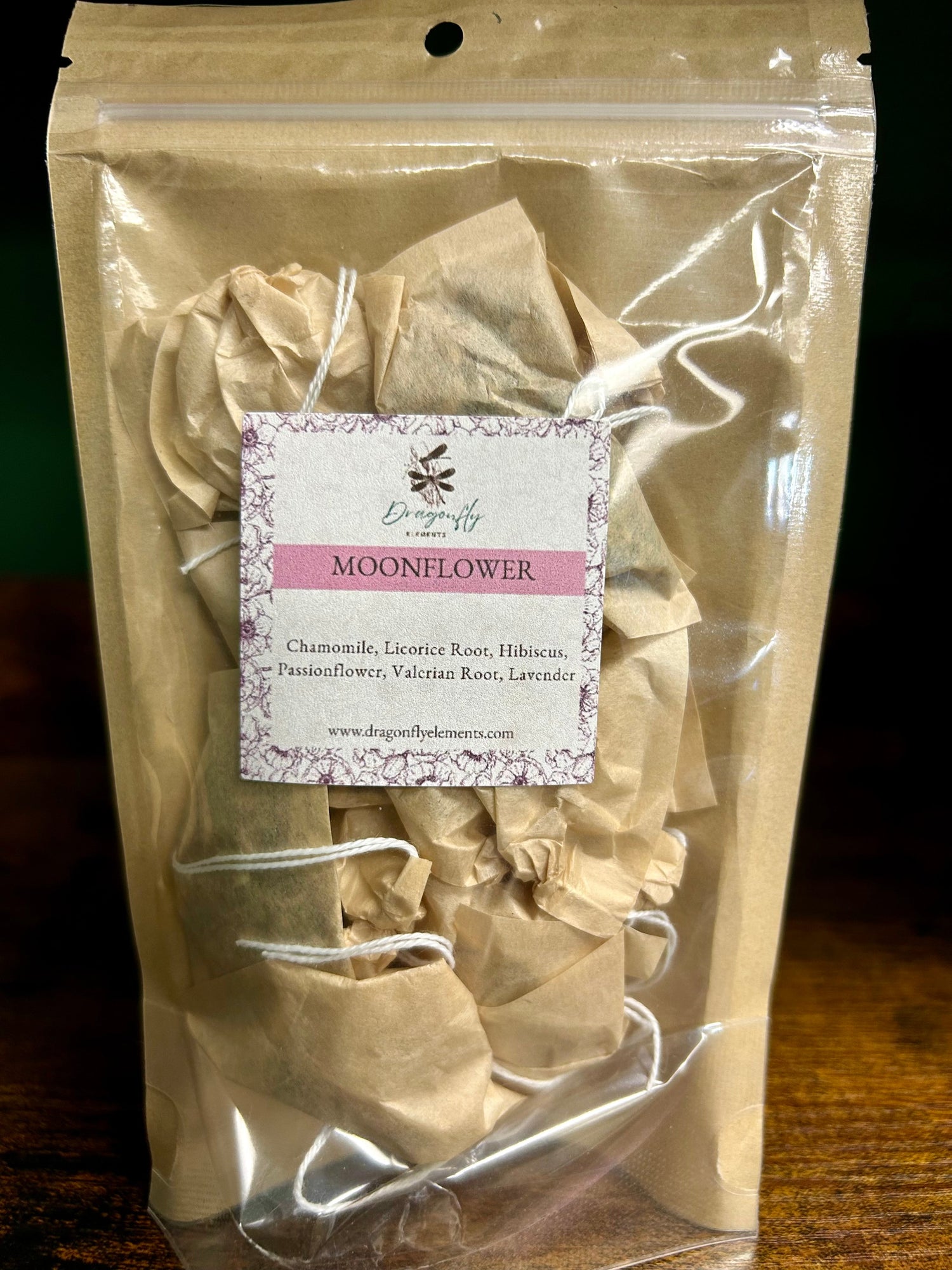 Moonflower Herbal Tea Blend by Dragonfly Elements