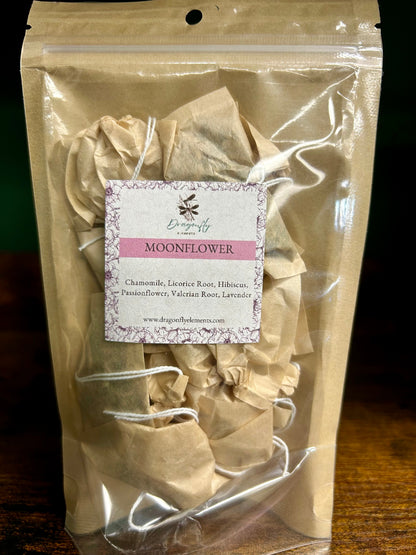 Moonflower Herbal Tea Blend by Dragonfly Elements