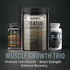 Muscle Growth Cycle Trio – Bodybuilding Supplement Stack for Lean Mass | D-BULK + Creatine + IGF-1X by 2020WFG