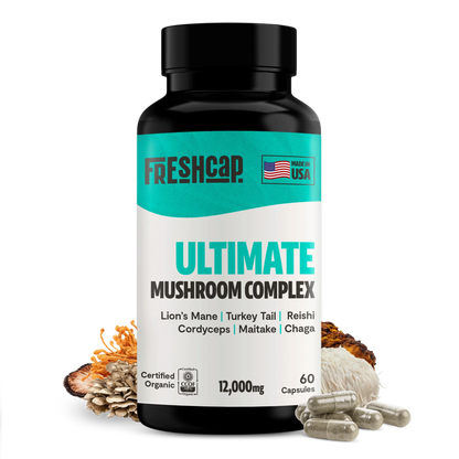 Organic Mushroom Complex Supplement Capsules by FreshCap Mushrooms