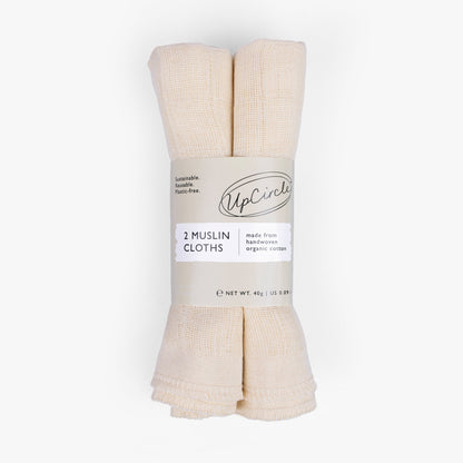 Organic Muslin Face Cloths by UpCircle