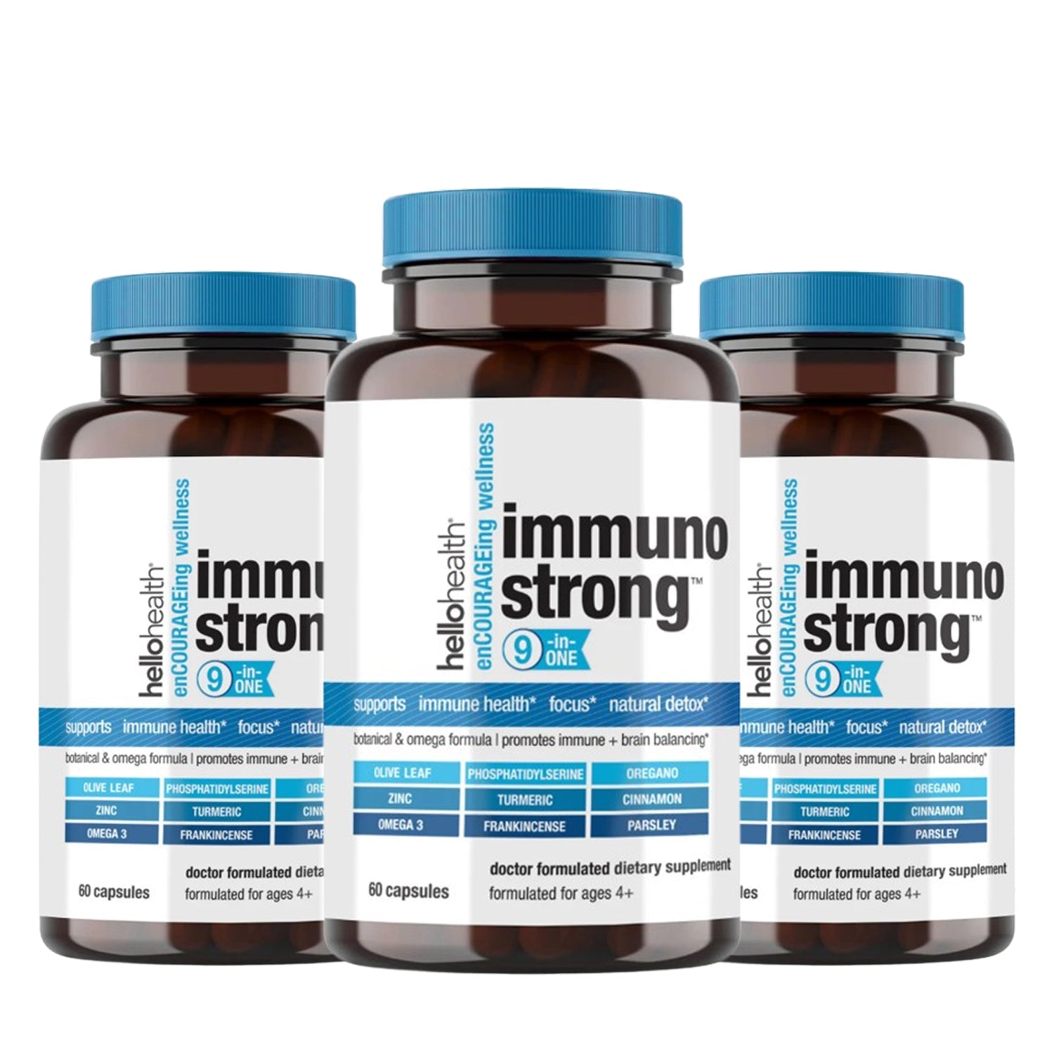 9-in-1 Immune Support Natural &amp; Detox capsules by hellohealth