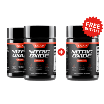 Nitric Oxide Booster - 3 Bottles by Snap Supplements
