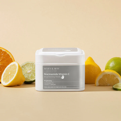 MARY &amp; MAY - Niacinamide Vitamin C Brightening Mask 30pcs by HanBeauty
