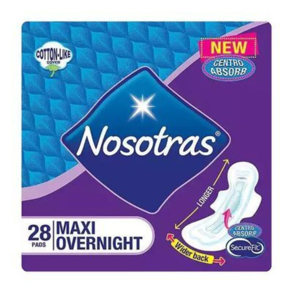 Nosotras Maxi Overnight Pads (28 units) by Farmacias Savia