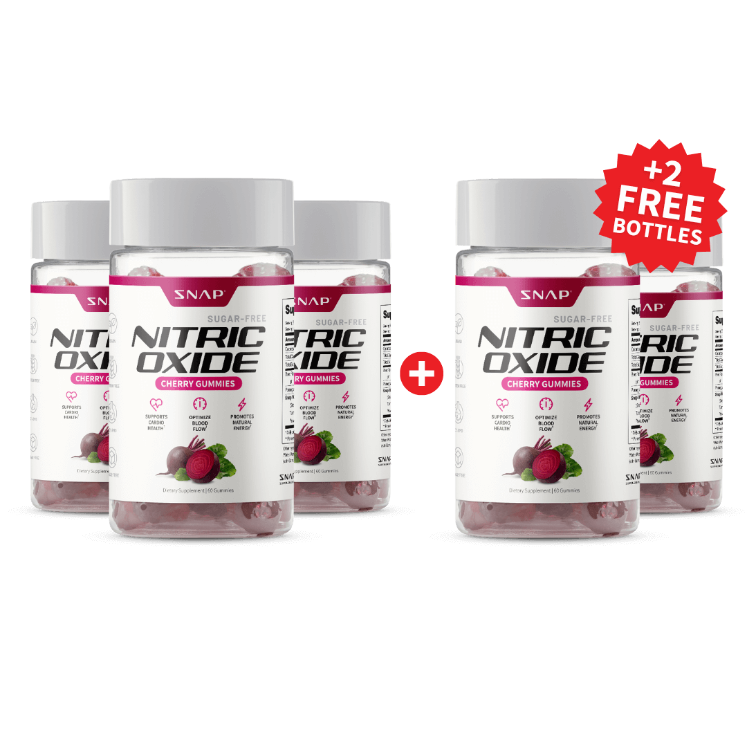 Nitric Oxide Gummies - Cherry Flavor - Buy 3 Get 2 FREE! by Snap Supplements