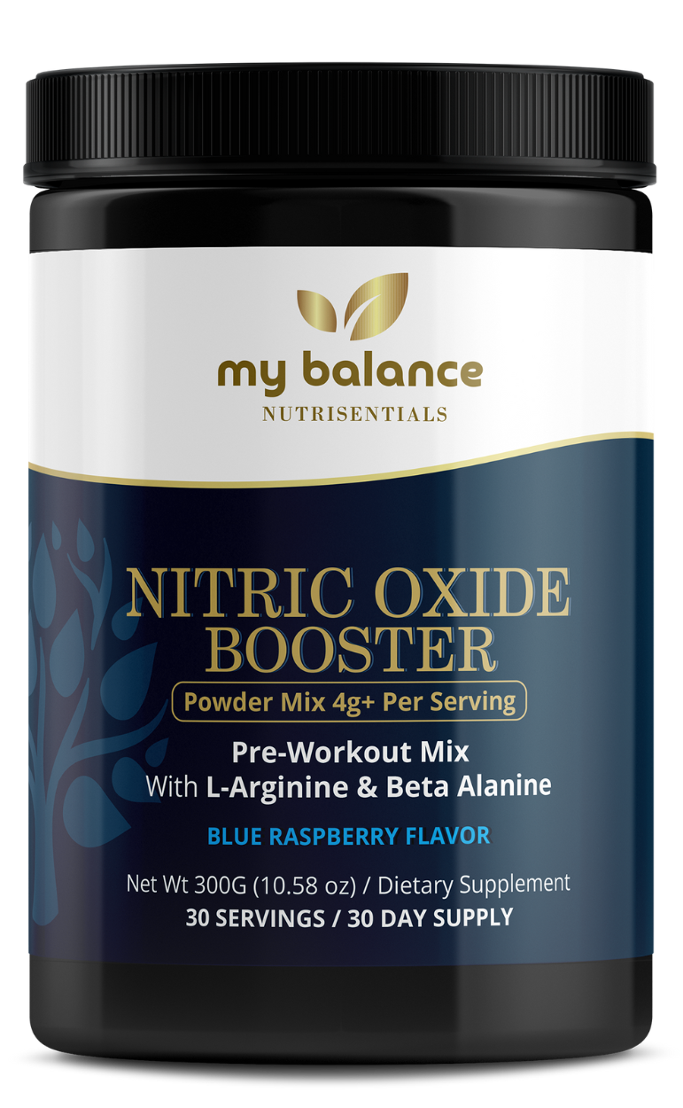 Nitric Oxide Booster Powder Mix – Blue Raspberry Flavor by My Balance