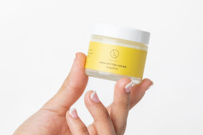 CBD Grapefruit Shea Butter Body Cream with CBD, Shea Body Lotion (THC free) by Lizush