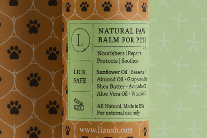 Natural Paw Balm for PETS by Lizush