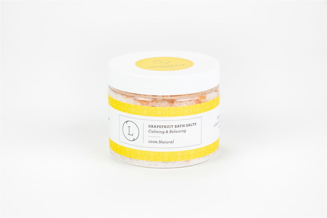 Grapefruit Natural Bath Salt Soak with Dead sea, Epsom and Himalayan salts by Lizush