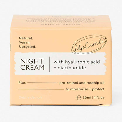 Night Cream with Hyaluronic Acid + Niacinamide - Travel Size by UpCircle