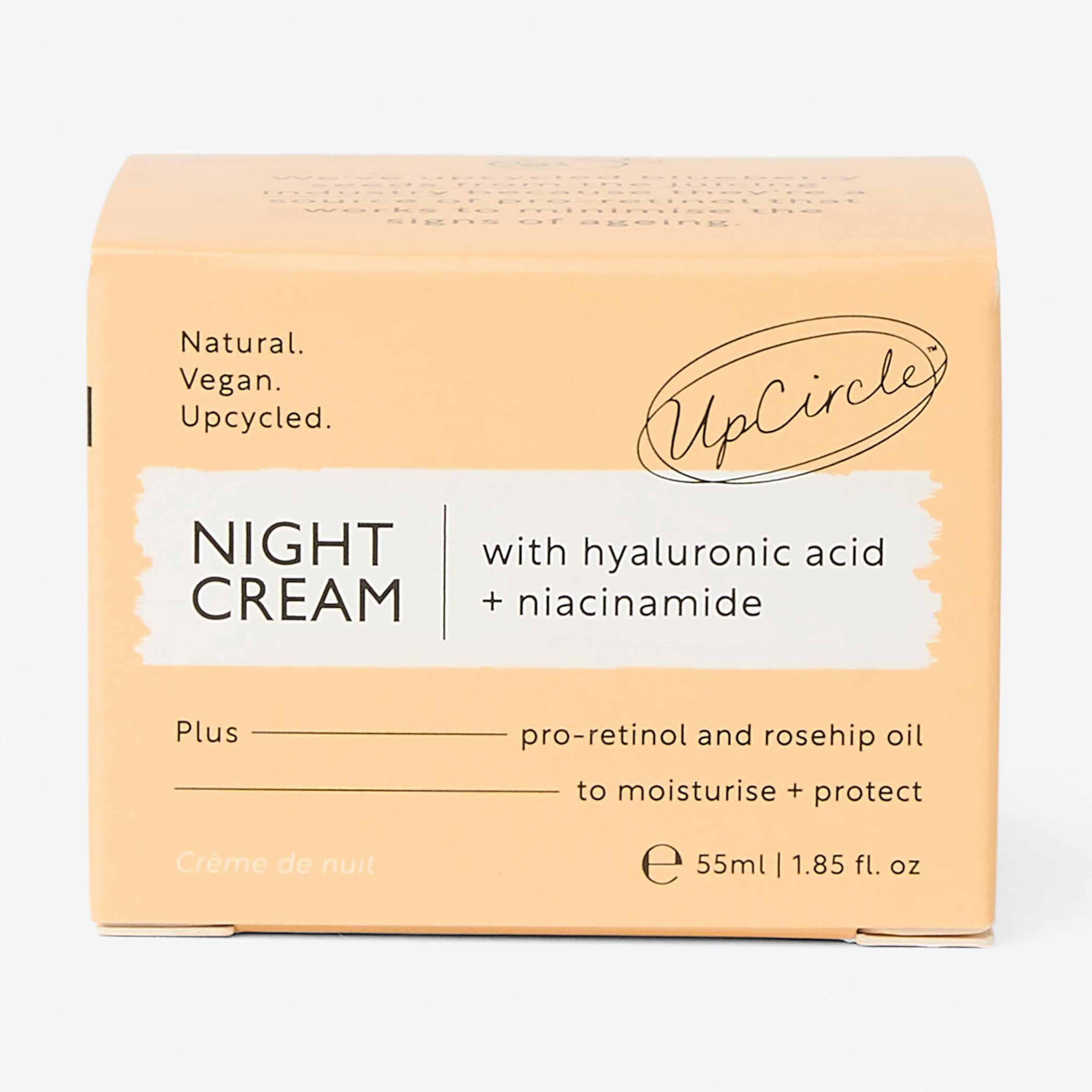 Night Cream with Hyaluronic Acid + Niacinamide by UpCircle