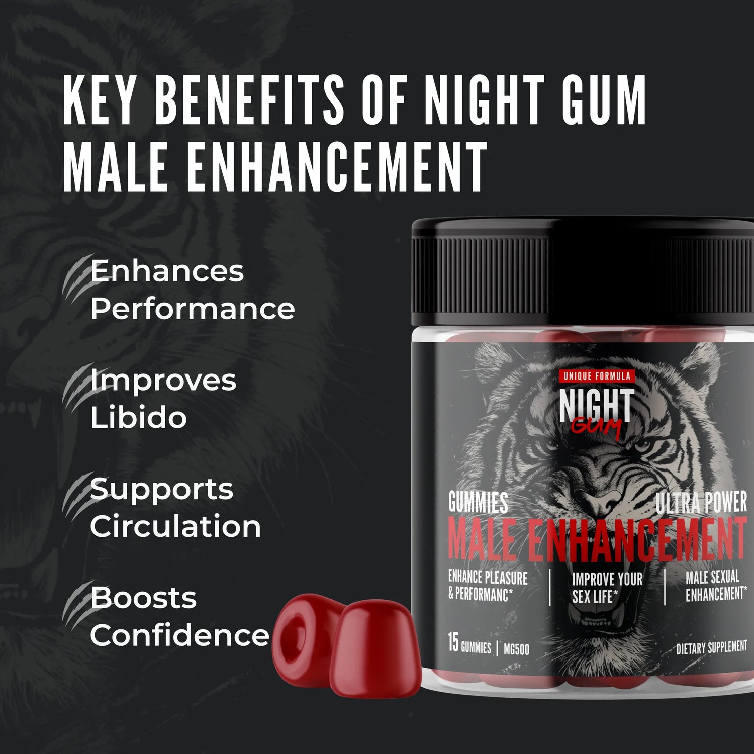 Night Gum Male Enhancement Gummies by RevitMe - Supplements Store