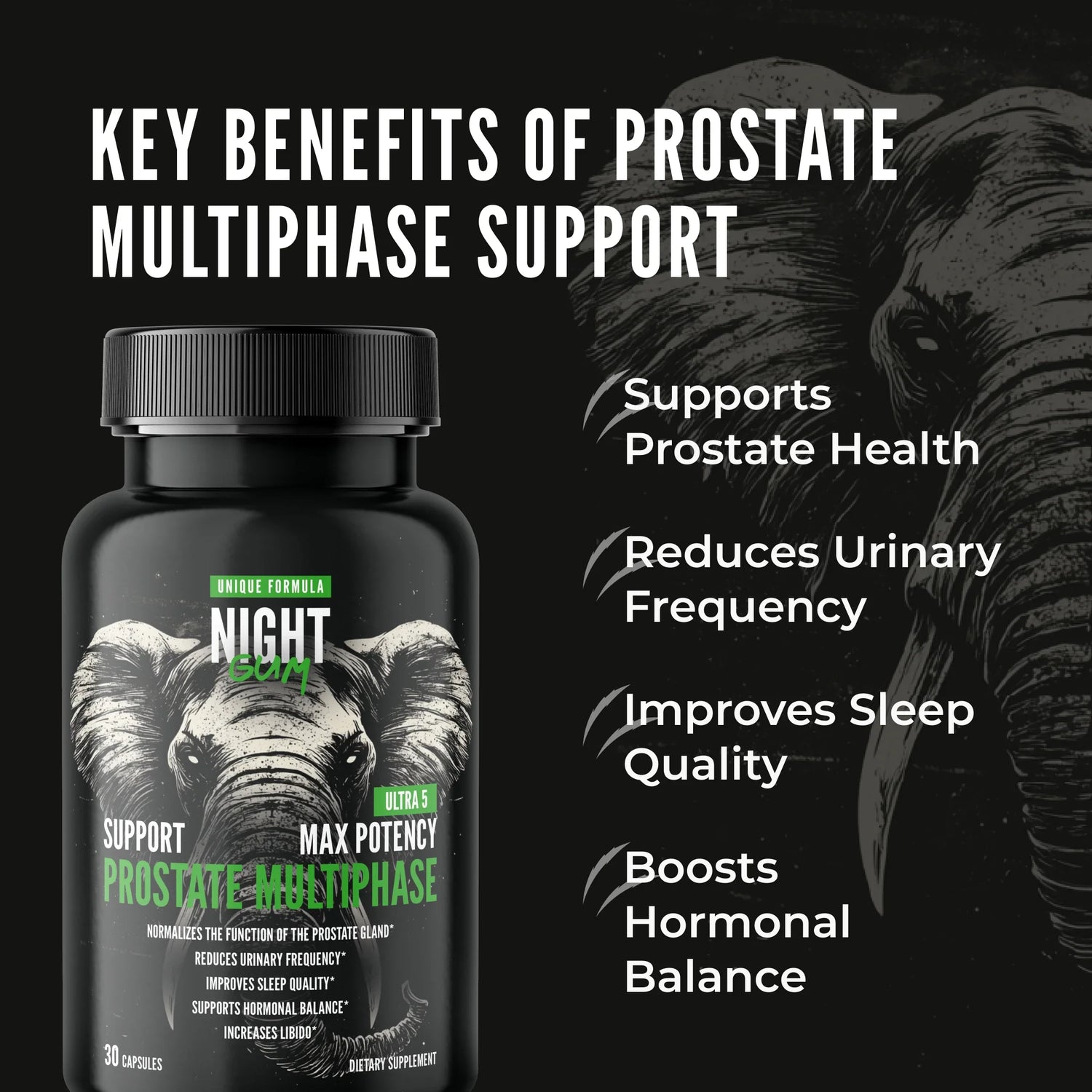 Night Gum Prostate Multiphase Support by RevitMe - Supplements Store