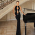 Elegant Hollow Out Cutout out Ladies Dress Sexy Sleeveless Metal Hardware Embellished Slim Fit Fishtail by Ragazza