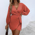 Spring Summer Women Clothing Sexy Lacing Satin Dress by Ragazza