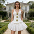 Spring Halter Sleeveless Elegant Short Dress Slim Fit Slimming High Grade Mesh Stitching Dress Women by Ragazza