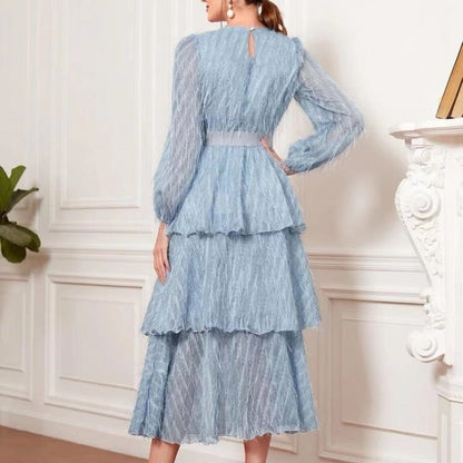 Women Clothing French Elegant Early Spring Casual Retro Lace Fairy Slim Slimming Dress by Ragazza