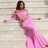 Summer Arrival Twisted Chiffon off Shoulder Maxi Dress Sexy Cropped Pleated Dress by Ragazza