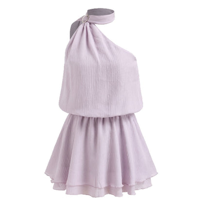 Women Lightly Mature Summer Sexy Vacation Skirt Strapless Sexy Dress