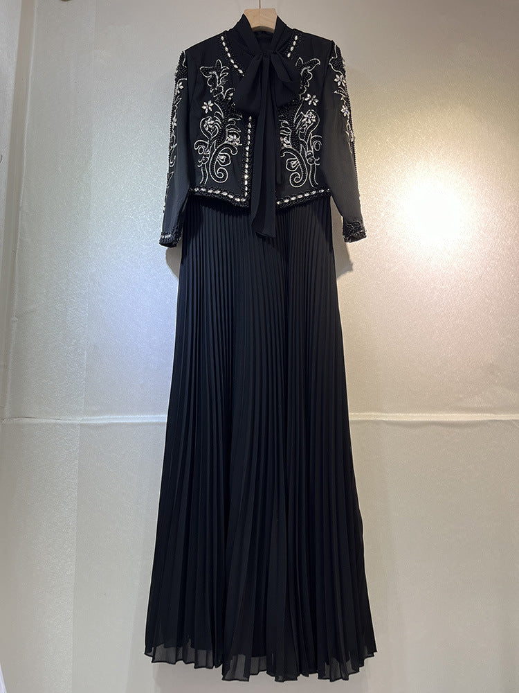 Ladies High Sense Women Spring Diamond Studded Design Blazers Dress Two Piece Sets by Ragazza