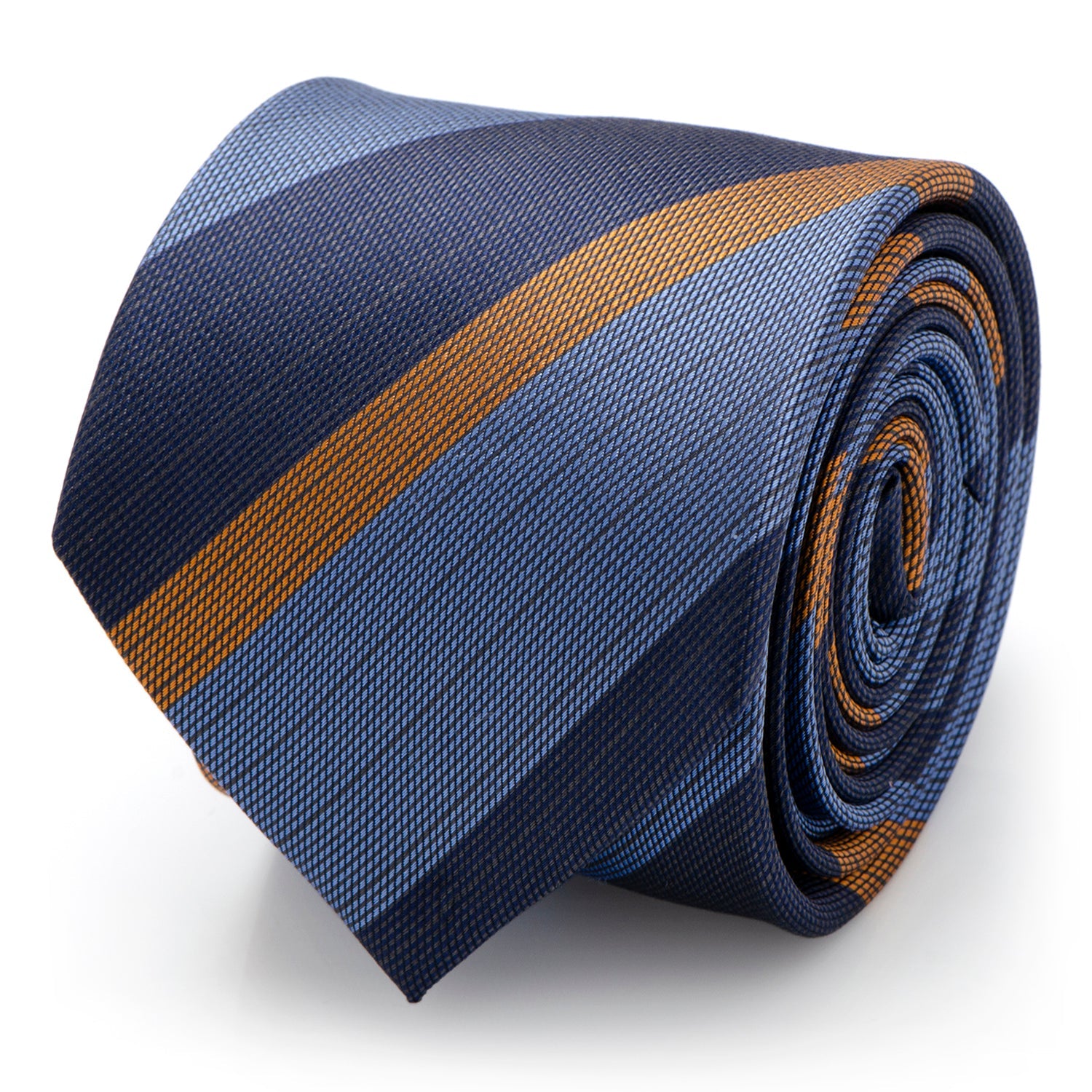 The Andrew Tie (Blue Orange Stripe Men&