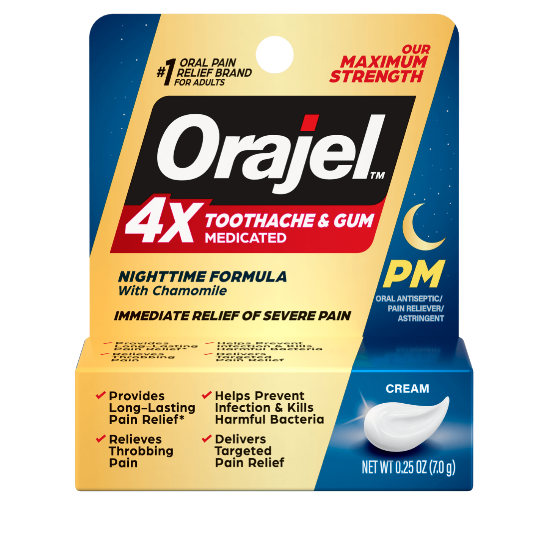 Orajel 4X Medicated Nighttime Gel for Oral Pain Relief (0.25 oz) by Farmacias Savia